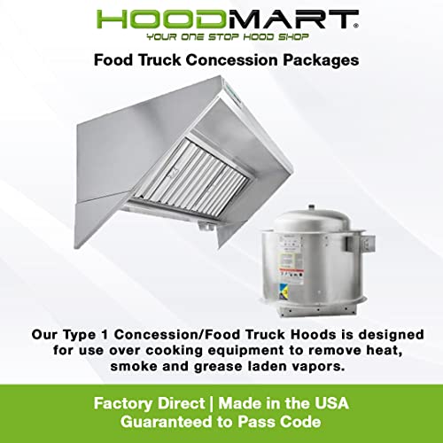Concession Trailer Hood System with Fire Suppression P435