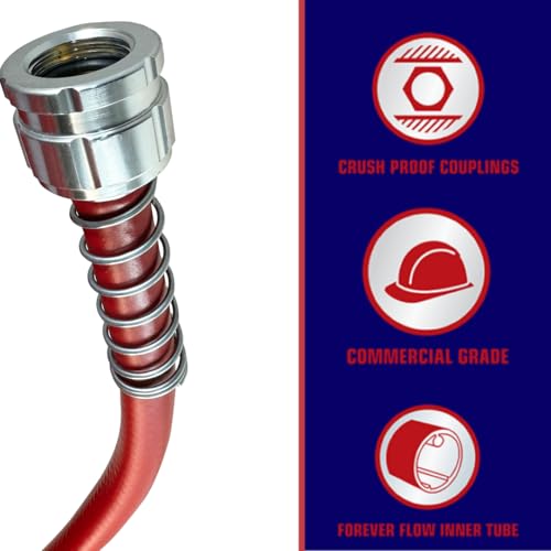 100 ft Red Garden Hose N2814