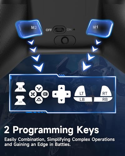 Wireless Bluetooth Controller with Hall Joysticks and RGB Lighting M80846