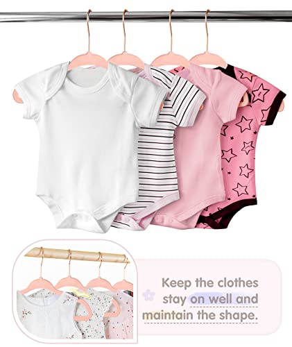11 Inch Pink Velvet Kids Hangers with 6 Pcs Size Dividers Non Slip - 30 Pack P9028