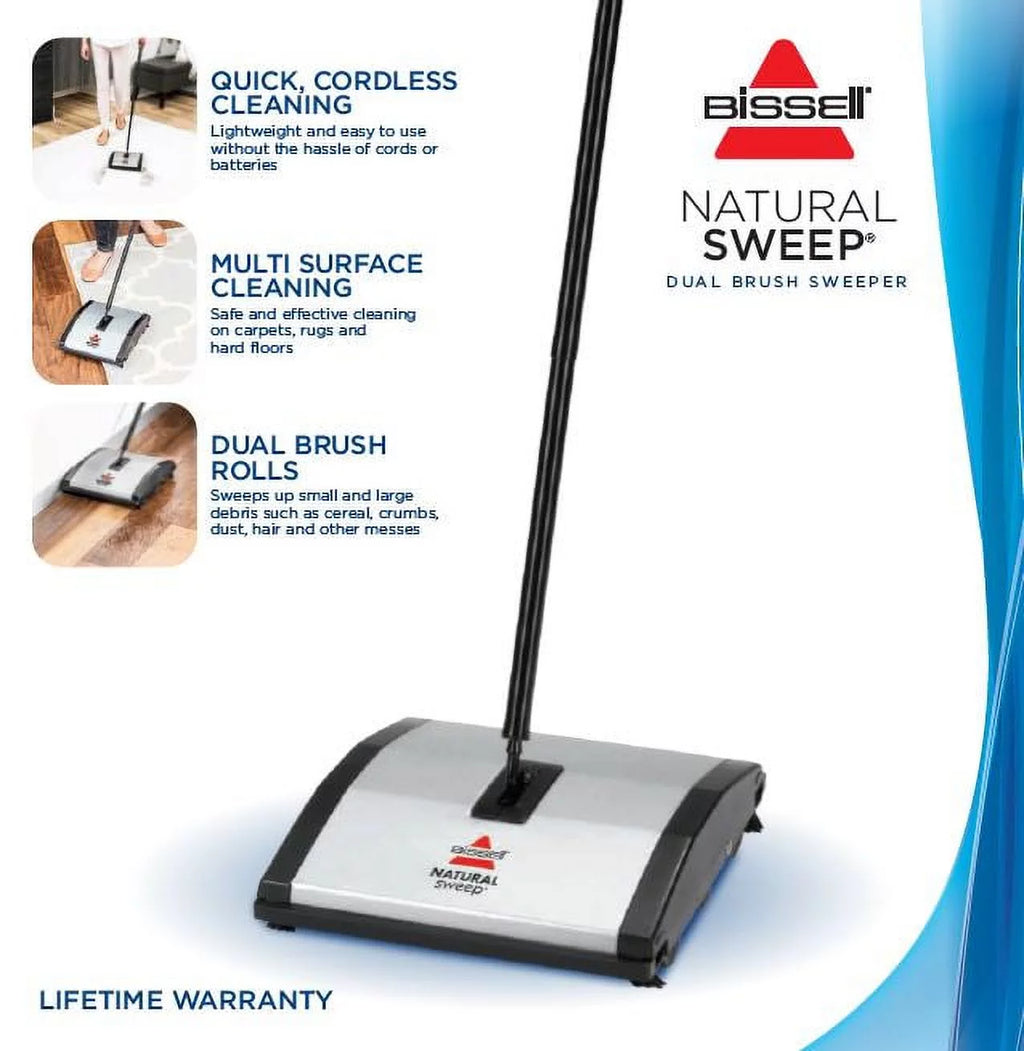 Natural Sweep Carpet & Floor Manual Sweeper B902