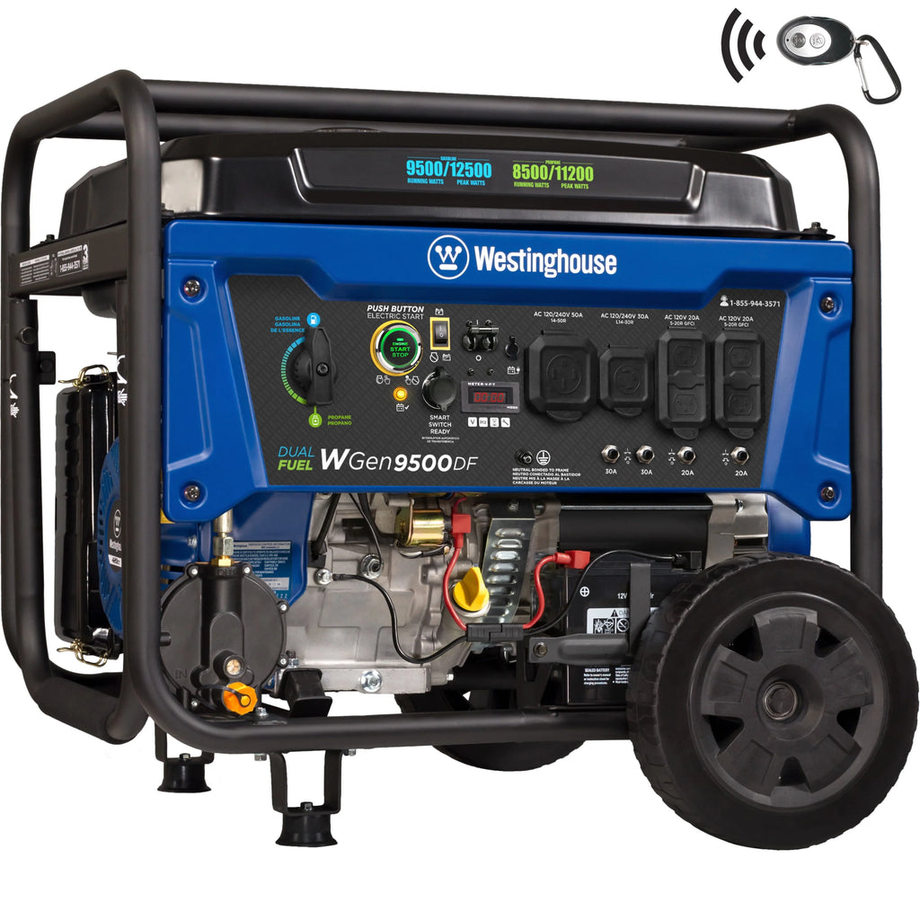 12,500 Peak Watt Dual Fuel Portable Generator with Electric Start F213