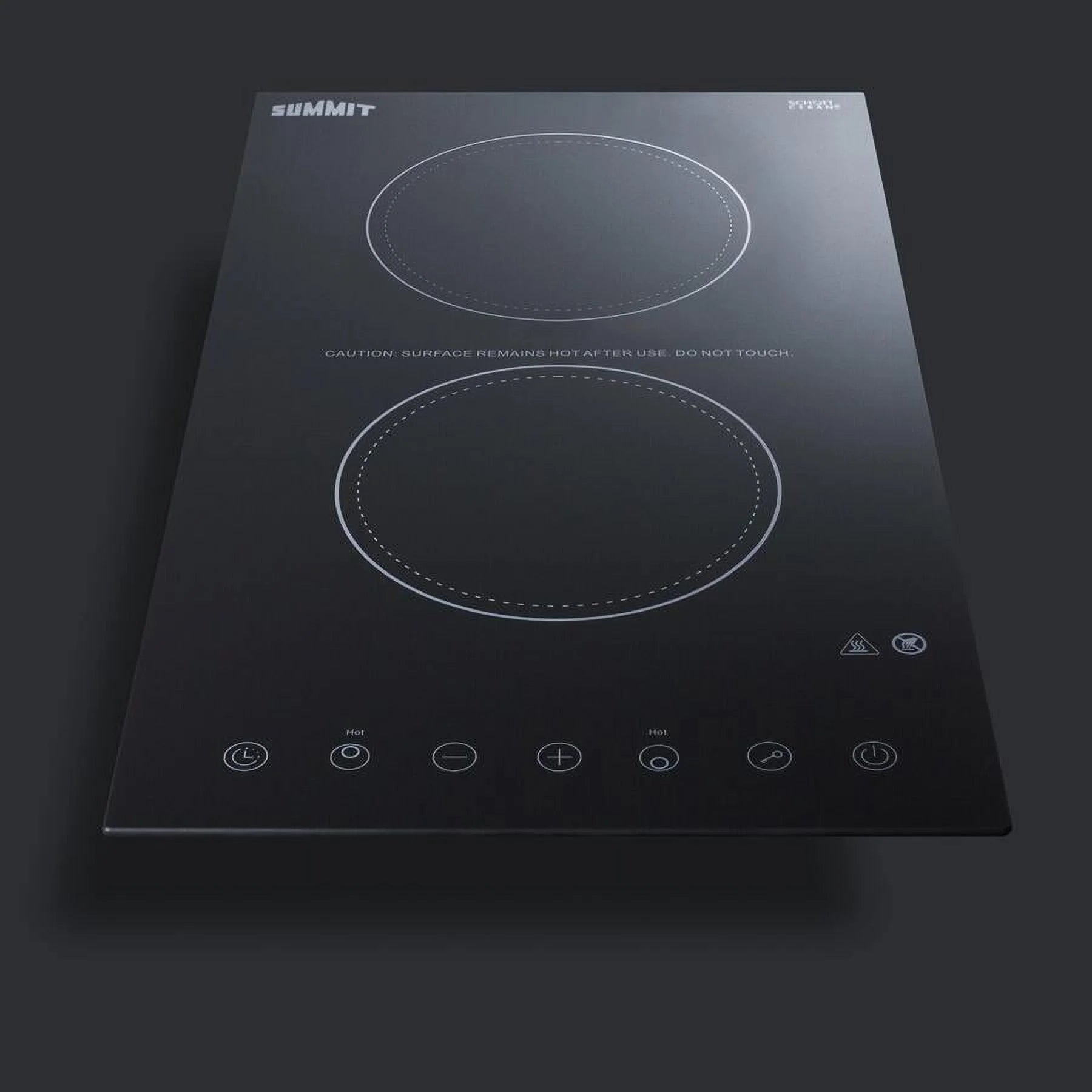 2-Burner Electric Cooktop in Black Y427262