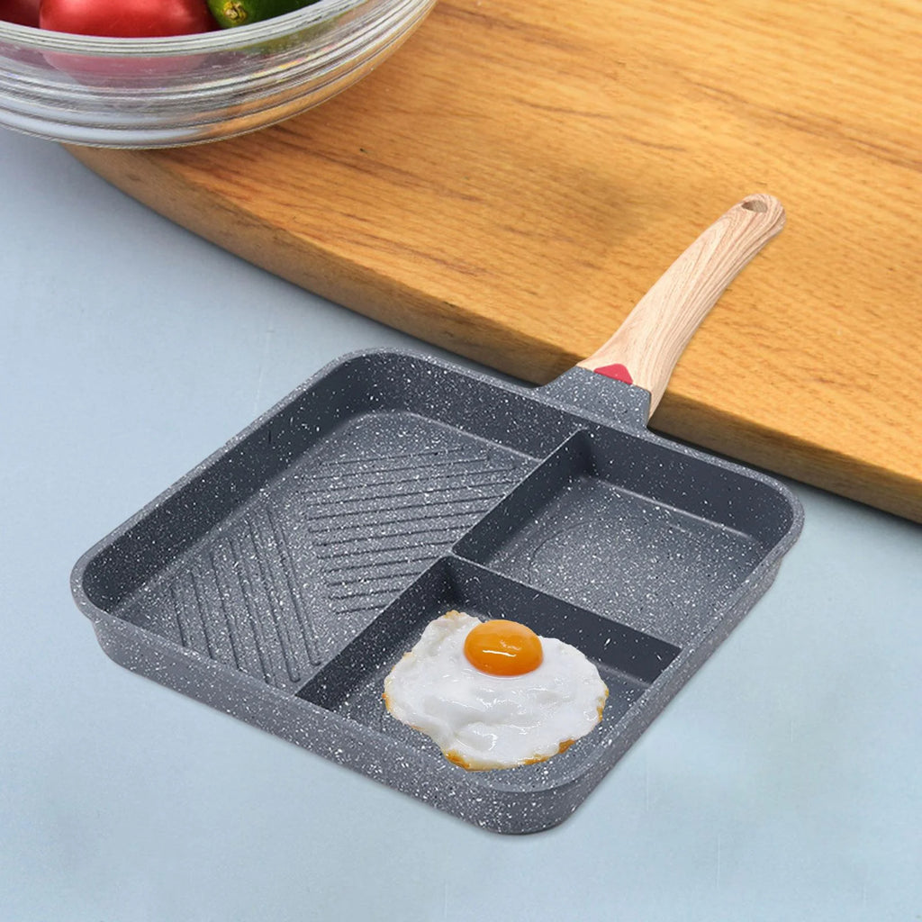 3 Section Nonstick Divided Grill Frying Pan Z10443