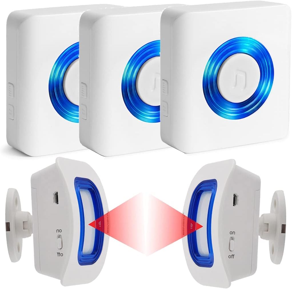 Wireless Motion Sensor Alert Alarm with 3 Receiver and 2 Monitor Motion J330823
