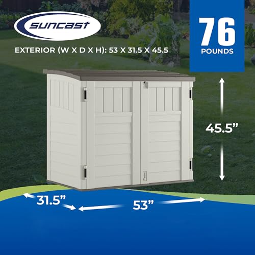 34 Cu Ft Capacity Horizontal Outdoor Storage Shed L669