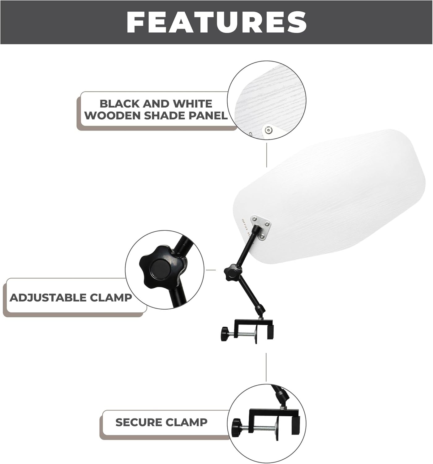 Office Cubicle Shade Light Blocker Z976452