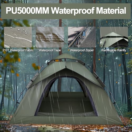 2-3 Person Instant Pop Up Camping Tent L4515