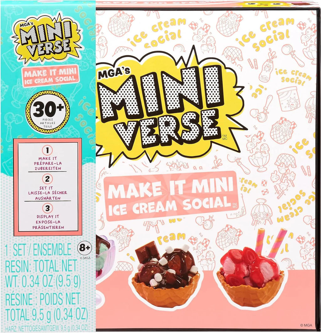 Miniverse Make It Mini Food Ice Cream Social Playset O262190