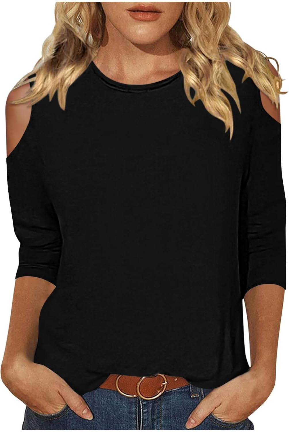 Off The Shoulder Cotton T Shirts P8578