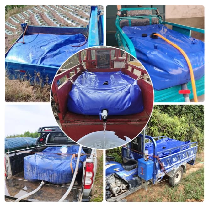 1000L 264gal Collapsible Portable Water Tank with Valve K3069
