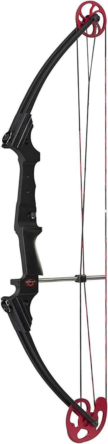 Black Compound Bow with Adjustable Draw Length 15"-30" and Adjustable Draw Weight 10-20 Pounds for Left-Handed (2 Pack) V8562