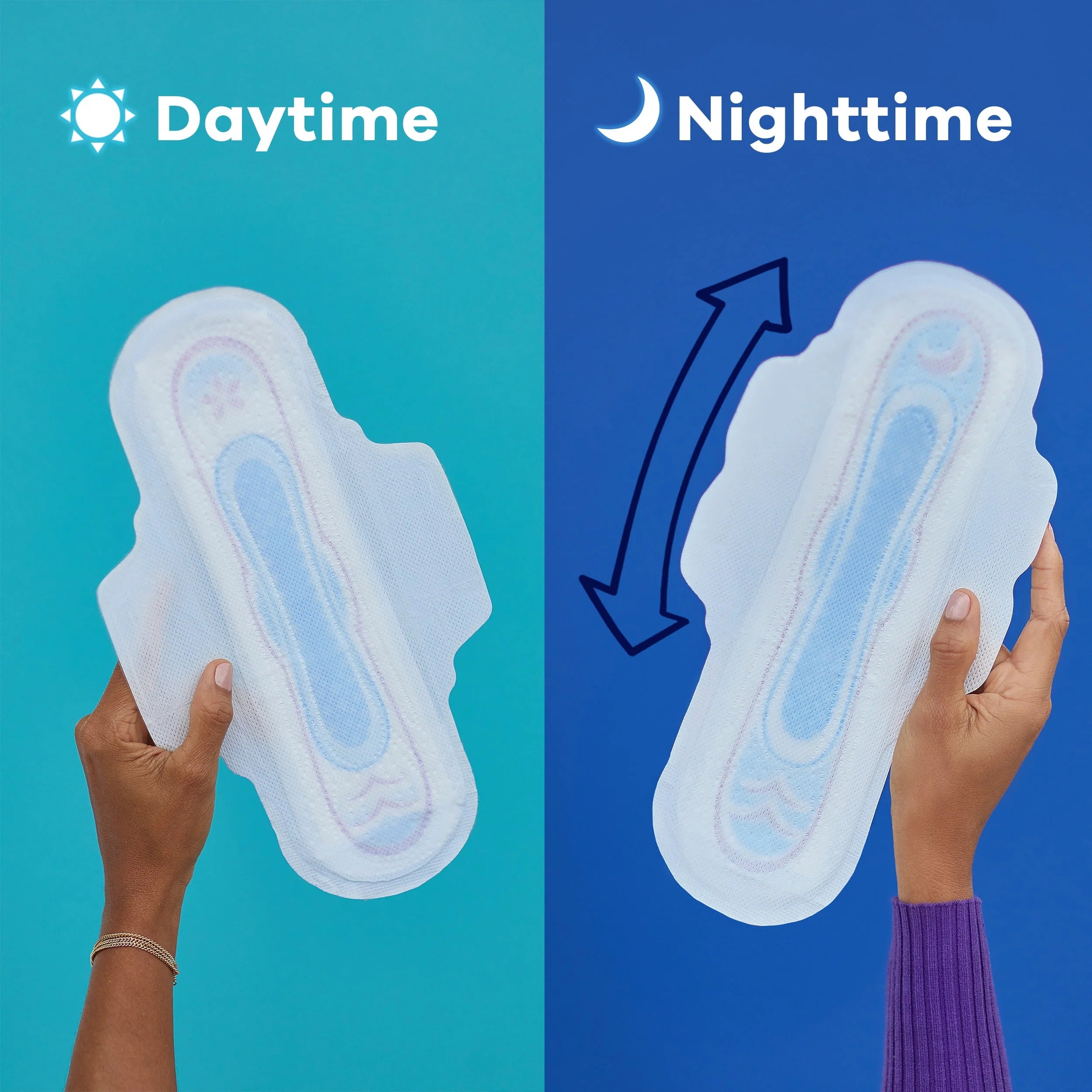 Ultra Thin Overnight Pads with Wings, Size 4, 36 Count B952139