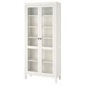 White Stain Glass-Door Cabinet H166743