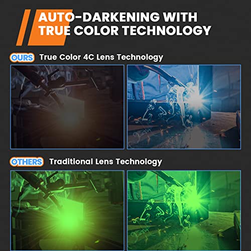 Auto Darkening Welding Helmet with 4 Arc Sensor Q5168