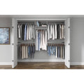 White Wood Closet System B800