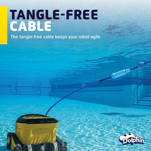 Automatic Robotic Pool Vacuum Cleaner with Remote Control and Caddy F124958
