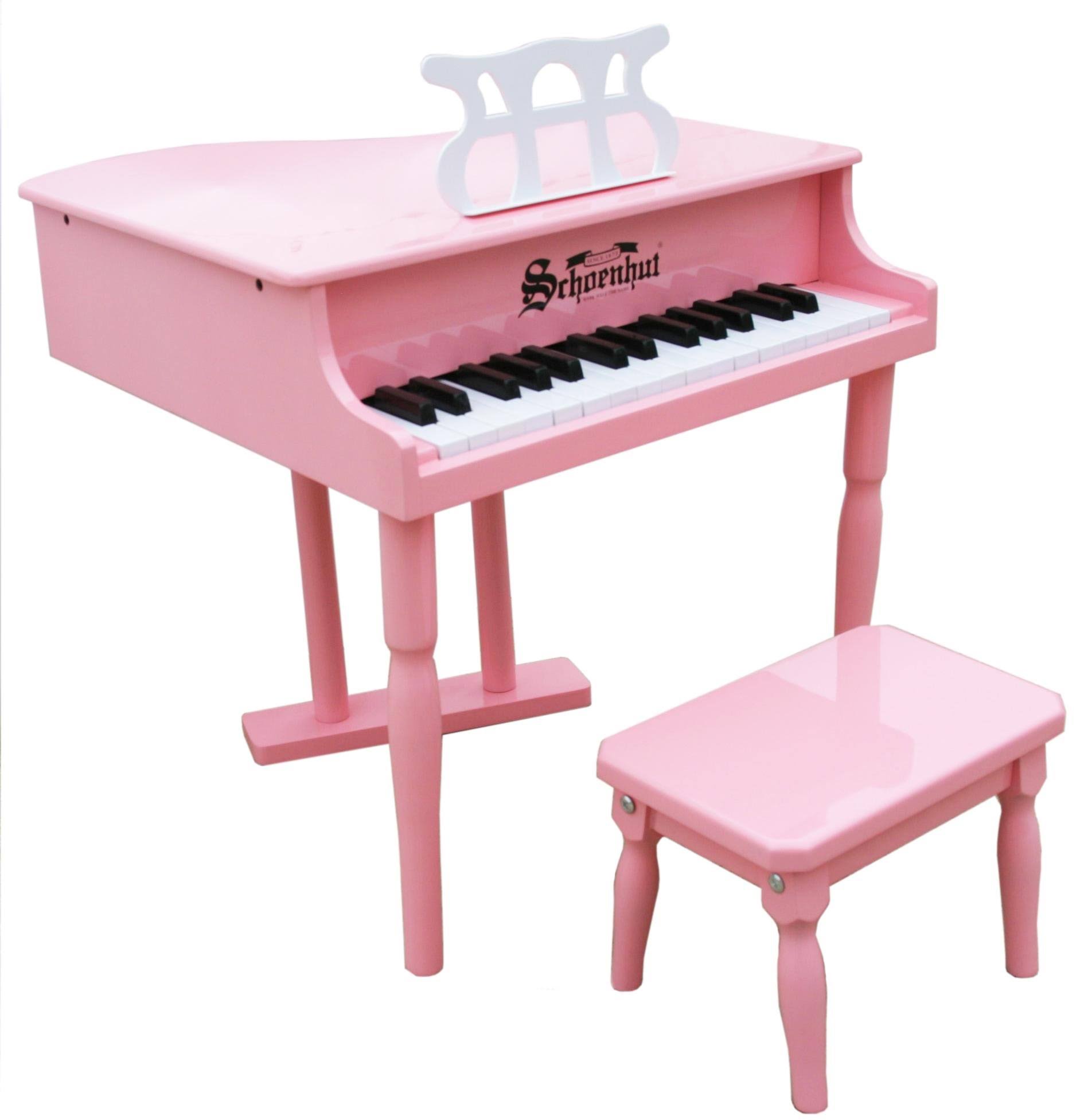 30 Key Pink Baby Grand Piano A1170