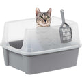 Open Top Cat Litter Box with Shield and Scoop U43302