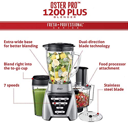 Metallic Grey Blender with Jar and Food Processor attachment A646