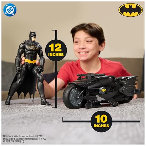 Batman Remote Control Batcycle with 12" Batman Action Figure V2158