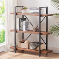 4 Tier Natural Real Wood Bookshelf I84392