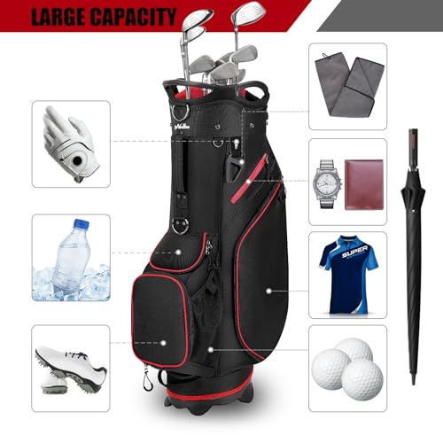 Navy 14 Way Divider Lightweight Golf Stand Bag with Dust Cover D266865