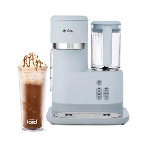 Gray 3-in-1 Single-Serve Coffee Maker & Blender with Reusable Filter, 2 Tumblers, Lids and Straws X2564