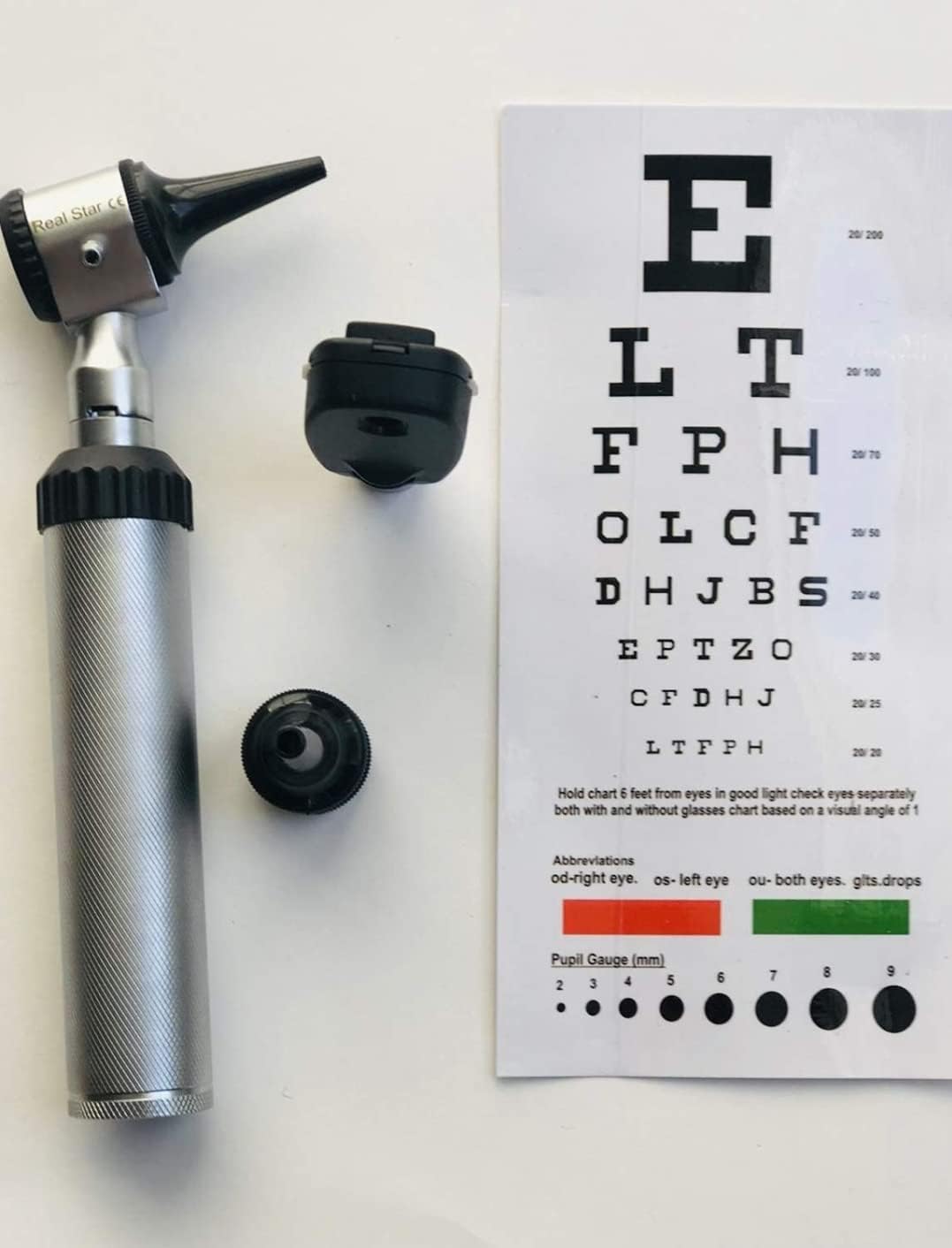 2 in 1 stainless-steel Otoscope Ophthalmoscope G23460