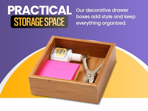 3x9x2 Natural Drawer Organizer Storage Box S2809