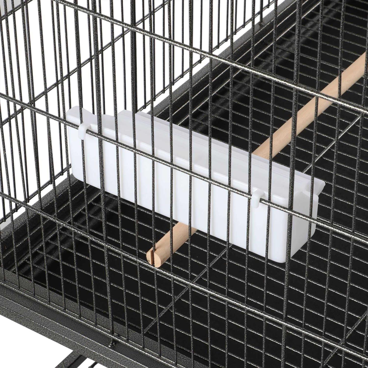 Black Large Bird Cage with Storage Shelf T797