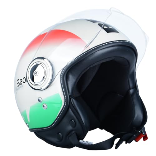 3/4 Open Face Motorcycle Helmet with Anti-Scratch Visor I882314