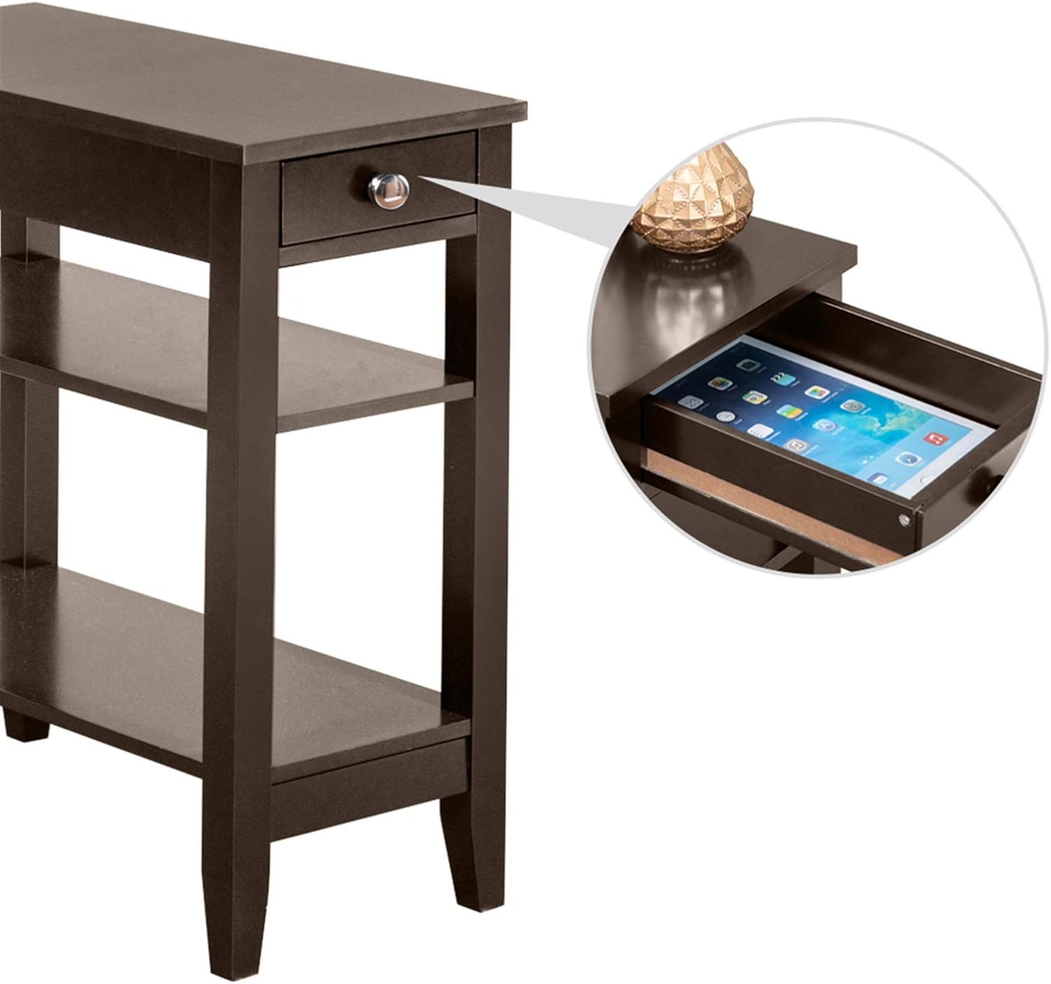 3-Tier Nightstand with Drawer Q70768