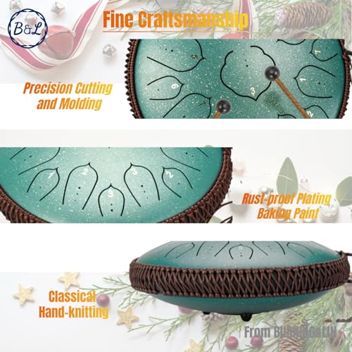 15 Notes 14 Inches Steel Tongue Drum A44023