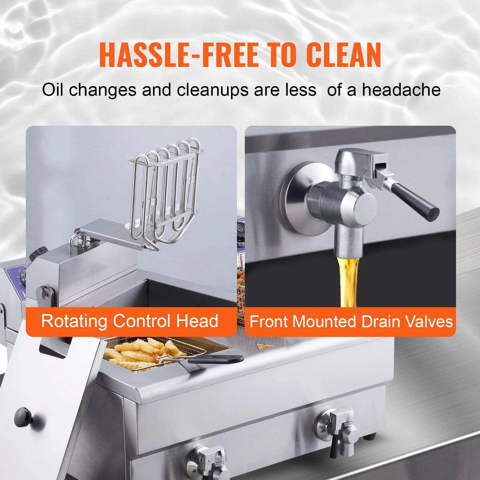 3000W Dual Tank Electric Deep Fryer V952792