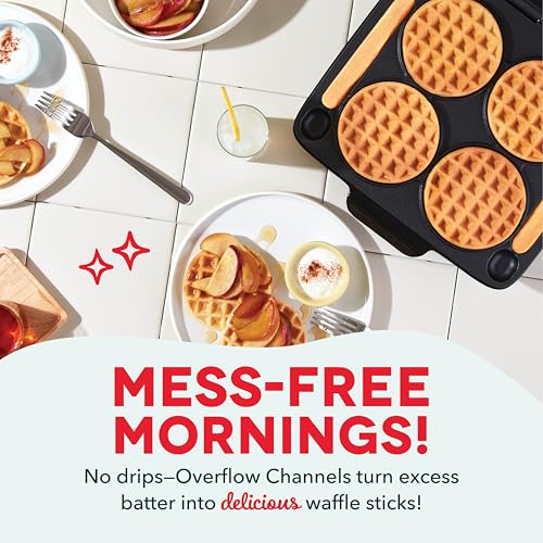 Aqua 4 Inch Non-stick Mini Waffle Maker W691815