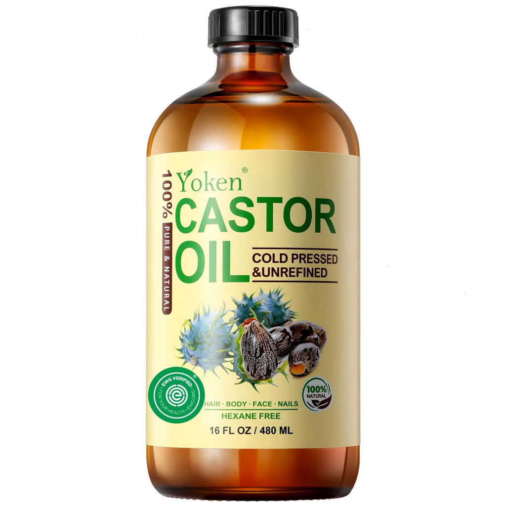16 fl oz 100% Natural Cold Pressed Castor Oil E51622