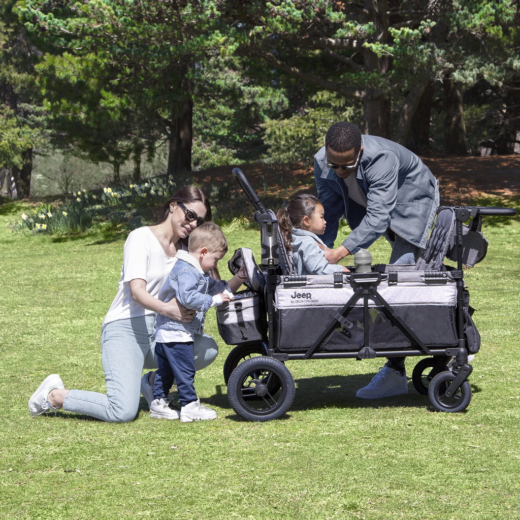 Grey 4 Seater Stroller Wagon P885697