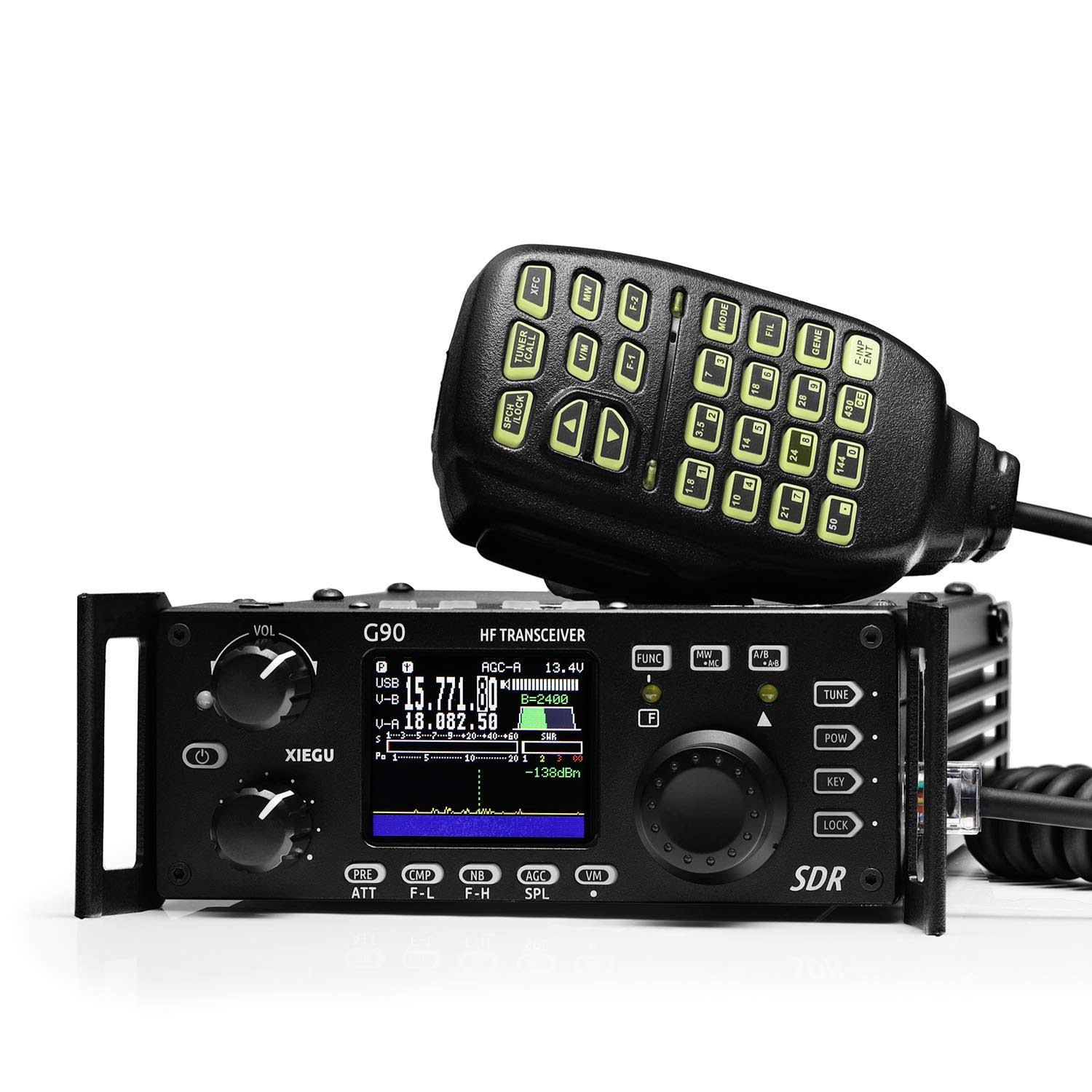 HF Amateur Radio Transceiver 20W 0.5-30MHz with Built-In Auto Antenna Tuner I14803