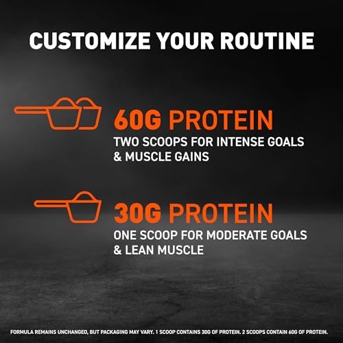 Chocolate Whey Protein Powder, 60g Protein & 12g BCAAs Per 2 Scoops, 3.9lbs O225