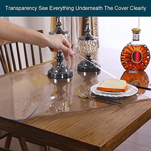 Clear PVC Table Cover Protector 28 inch F60780