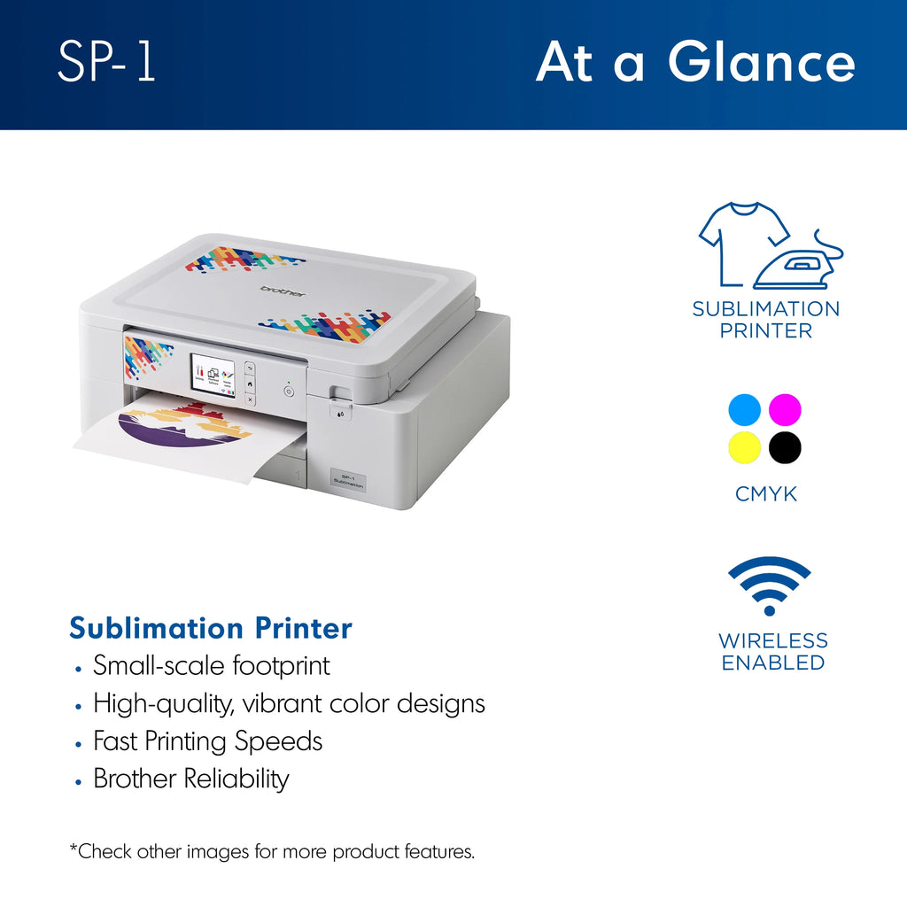 Sublimation Printer and 4-Color Sublimation Ink Cartridge Set B283