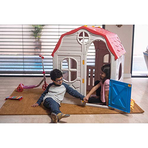 White Plastic Toddler Outdoor Playhouse J209343