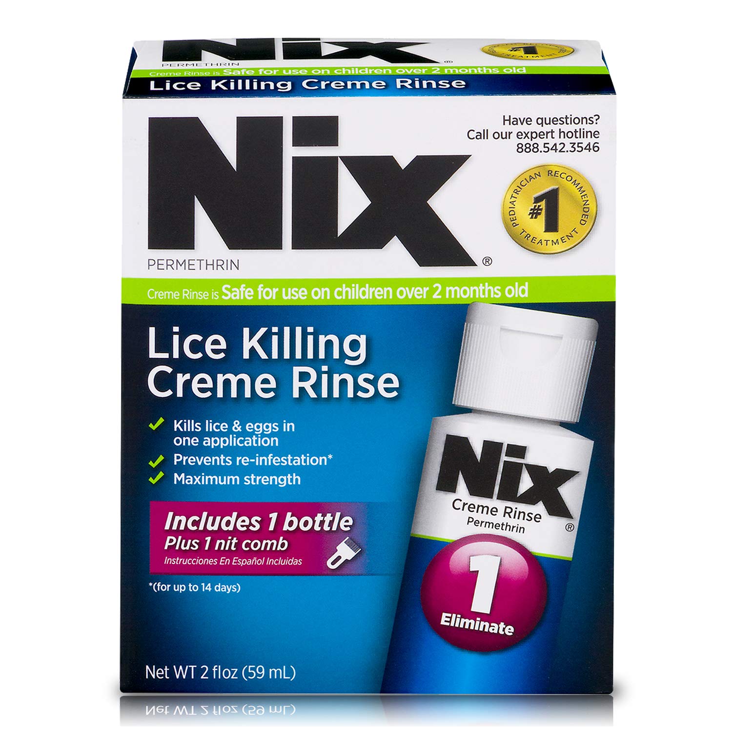 Extra Strength Lice Killing Creme Rinse and Lice Comb, 2 Fl Oz J230970