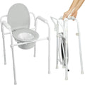 Folding Bedside Commode Toilet Chair with Padded Arms K610714