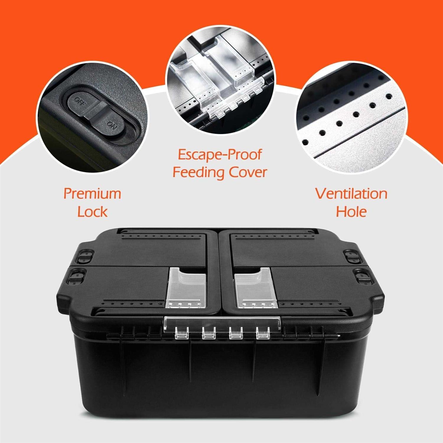 Small Pet Carrier Cage with Tweezer Bowl G127