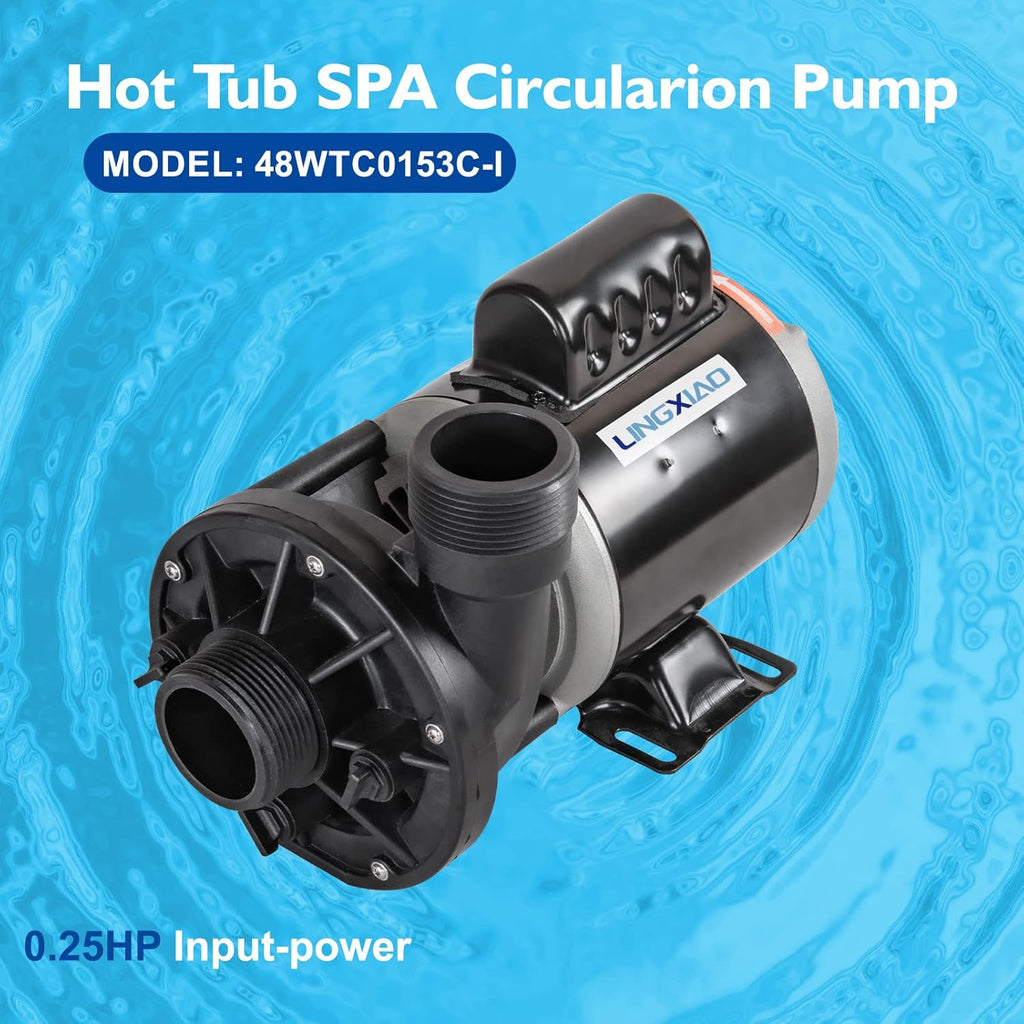 0.25HP Single Speed Hot Tub Circulating Pump, 1.5" Port P1496