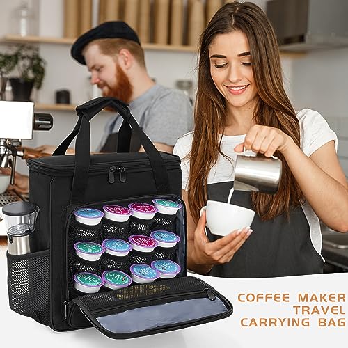 Coffee Maker Carrying Bag with Extra Pockets and Shoulder Strap U504633