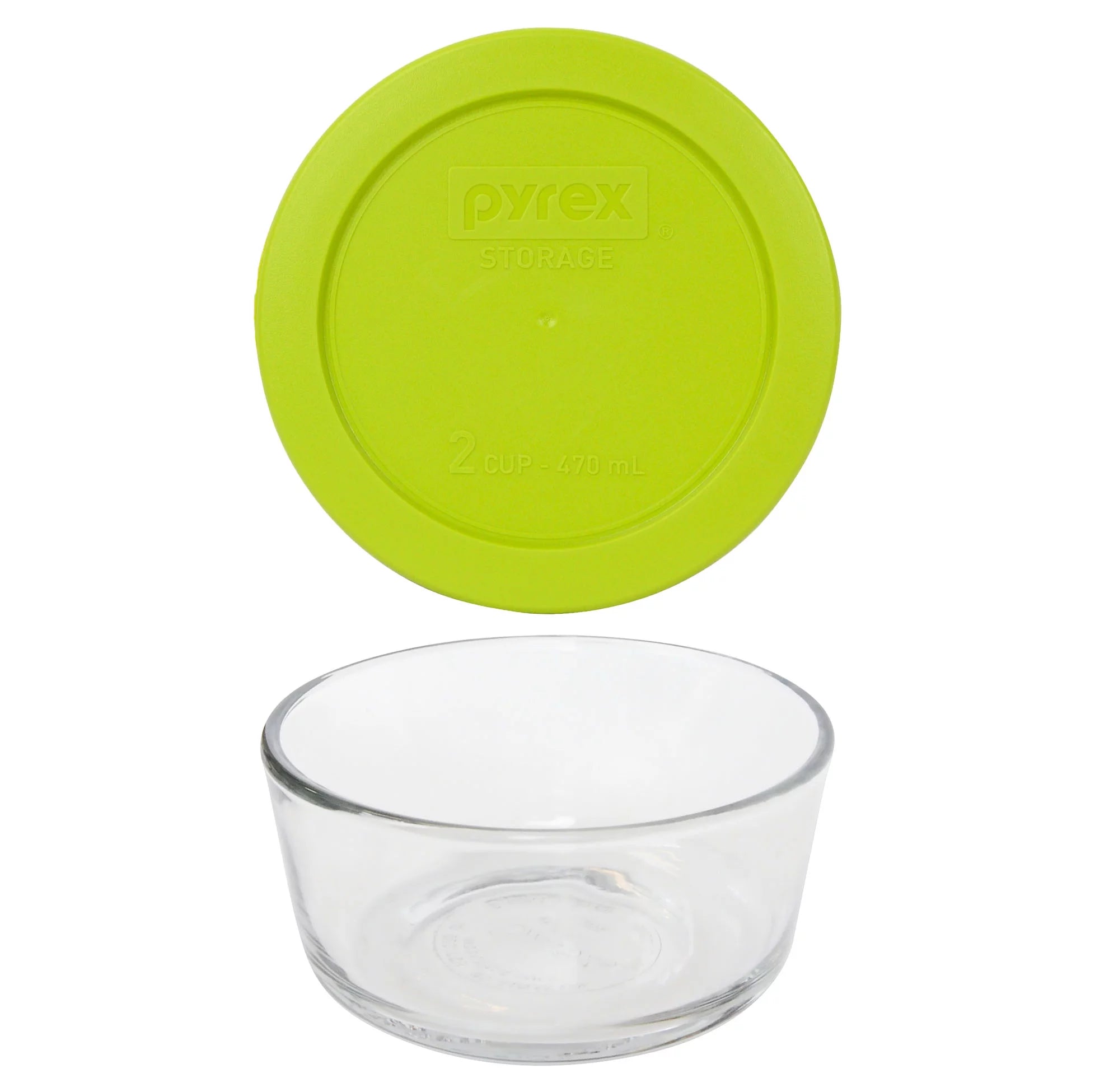 2-Cup Glass Storage Bowl with Plastic Lid P685422