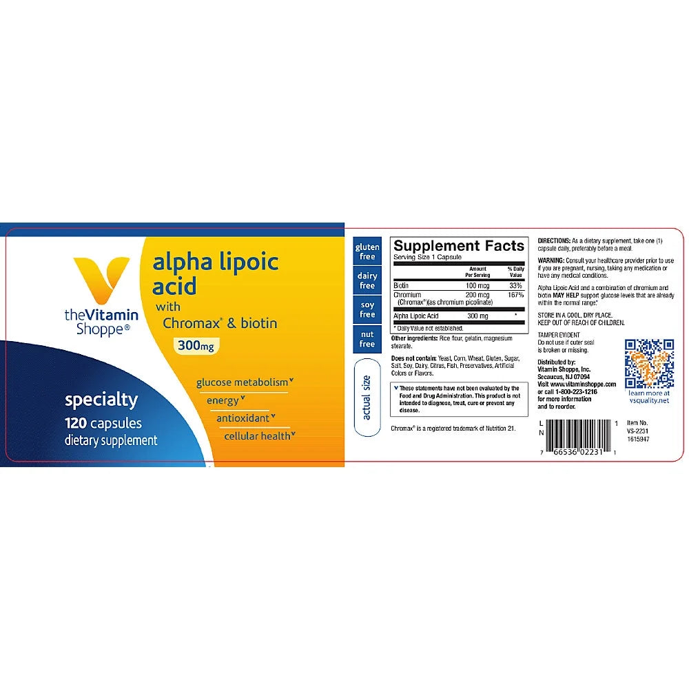 120 Capsules Alpha Lipoic Acid I513652